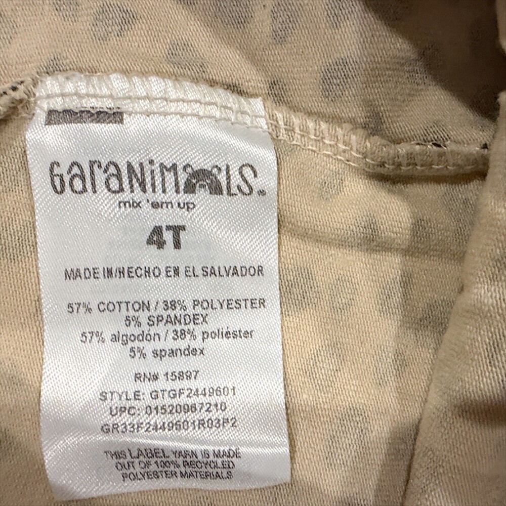 Carters 4T Beige Black Spotted Toddler Leggings